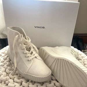 Vince sneakers! Worn once box not included
